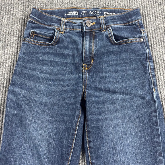 The Children's Place Denim - The Children's Place Straight Jeans Girls Size 12 Blue Slim Stretch Denim
